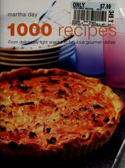 Cover of 1000 recipes by Martha Day