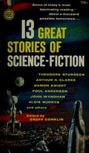 Front cover of 13 great stories of science fiction by Conklin, Groff