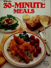 Cover of 30-minute meals by Susan Brown Draudt