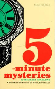 Front cover of 5-minute mysteries by Michael Avallone