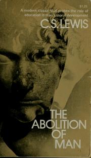 Front cover of The Abolition of Man by C. S. Lewis
