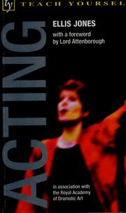 Cover of Acting by Ellis Jones