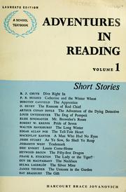 Front cover of Adventures in Reading -- Volume 1-- Short Stories by Evan Lodge