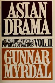 Front cover of Asian drama; an inquiry into the poverty of nations by Gunnar Myrdal