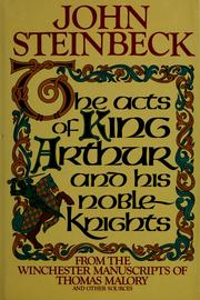 Front cover of The acts of King Arthur and his noble knights by John Steinbeck