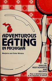 Front cover of Adventurous eating in Michigan by Marjorie Winters