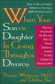 Front cover of When your son or daughter is going through a divorce by Tom Whiteman