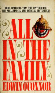 Front cover of All in the family by Edwin O'Connor