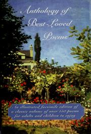 Front cover of Anthology of Best Loved Poems by Andrew Lang