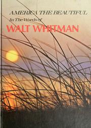 Front cover of America the beautiful in the words of Walt Whitman by Walt Whitman