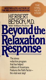 Cover of Beyond the relaxation response by Herbert Benson