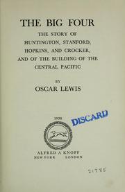 Cover of The big four by Oscar Lewis