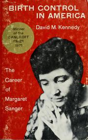 Front cover of Birth control in America by David M. Kennedy