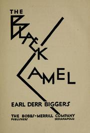 Cover of The black camel by Earl Derr Biggers