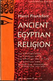 Cover of Ancient Egyptian religion by Henri Frankfort