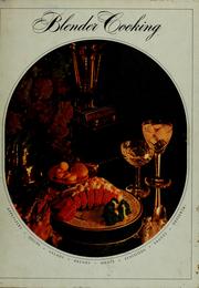 Front cover of Blender cooking by Margaret W. Madine