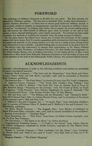 Front cover of Anthology of children's literature by Edna Johnson