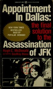 Front cover of Appointment in Dallas by Hugh C. McDonald
