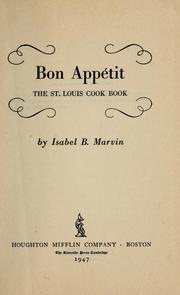 Cover of Bon appétit by Isabel B. Marvin
