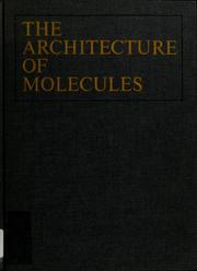 Front cover of Architecture of molecules by Linus Pauling