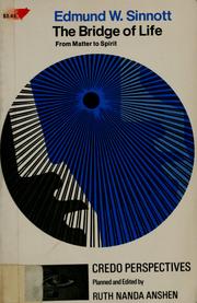 Front cover of The bridge of life by Edmund Ware Sinnott