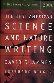 Front cover of Best American Science and Nature Writing by David Quammen