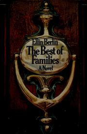Front cover of The best of families by Ellin Berlin