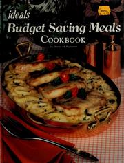 Front cover of Budget Saving Meals Cookbook by Donna M. Paananen