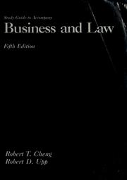 Front cover of Business and law by Robert T. Cheng