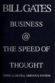 Front cover of Business @ the speed of thought by Bill Gates