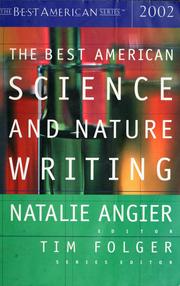 Front cover of The best American science and nature writing, 2002 by Tim Folger