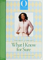 Front cover of The best of Oprah's what I know for sure by Oprah Winfrey