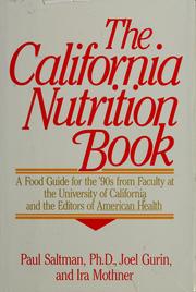 Front cover of The California nutrition book by Paul Saltman