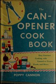 Front cover of The can-opener cookbook by Poppy Cannon