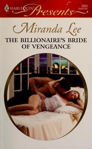 Front cover of The Billionaire's Bride of Vengeance by Miranda Lee