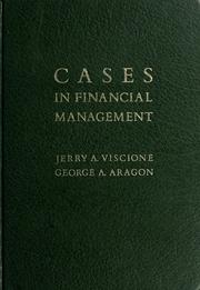 Front cover of Cases in financial management by Jerry A. Viscione