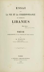 Front cover of Essai sur la vie et la correspondance du sophiste Libanius by L. Petit