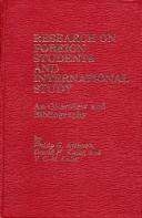 Cover of Research on Foreign Students and International Study by Philip G. Altbach
