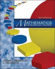 Cover of Mathematics for elementary teachers by Albert B. Bennett