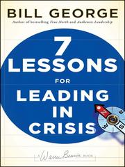Front cover of Seven lessons for leading in crisis by Bill George