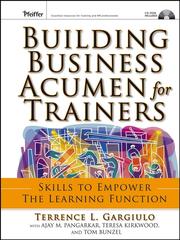 Cover of Building Business Acumen for Trainers by Tom Bunzel