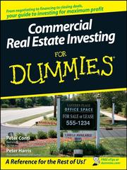Front cover of Commercial real estate investing for dummies by Peter Conti