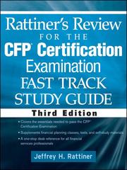 Front cover of Rattiner's review for the CFP certification by Jeffrey H. Rattiner