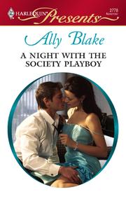 Front cover of A night with the society playboy by Ally Blake