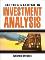 Cover of Getting started in investment analysis by Warren Brussee