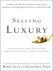 Cover of Selling luxury by Robin Lent