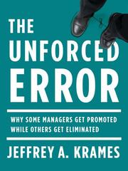 Cover of The unforced error by Jeffrey A. Krames