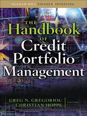 Cover of The handbook of credit portfolio management by Greg N. Gregoriou