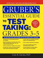 Cover of Gruber's essential guide to test taking by Gary R. Gruber