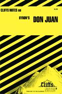 Front cover of Cliffs Notes on Byron's " Don Juan" by Dougald B. MacEachen